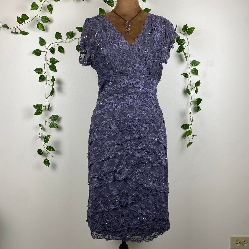 Y2K Marina gray Lace bandage dress Beaded sequins Midi fairy grunge 2000s party